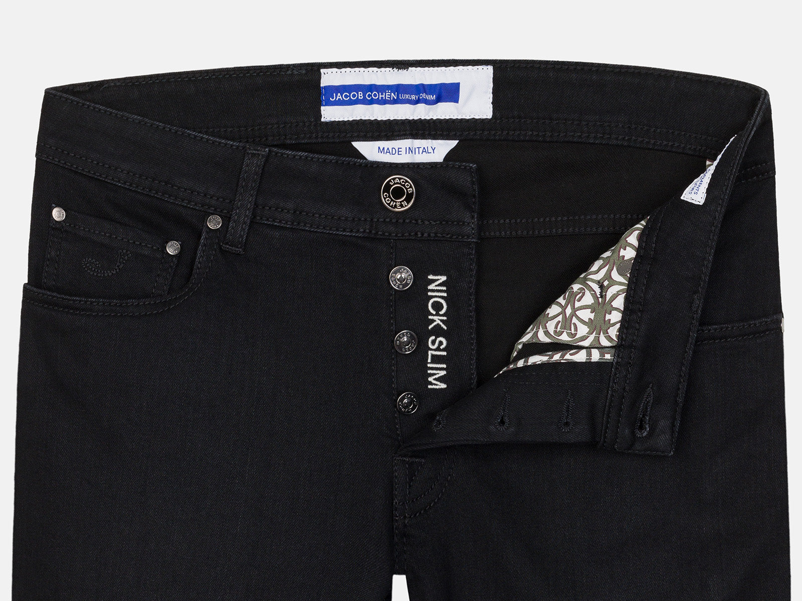 NICK SLIM JEANS SUPER-STRETCH NOIR