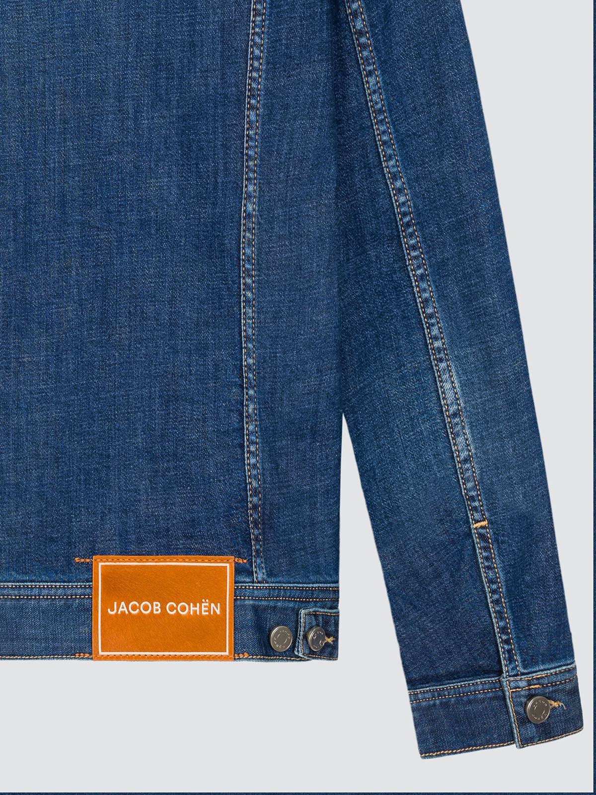 Truckerjacke Comfort Stretch Denim mittelblau