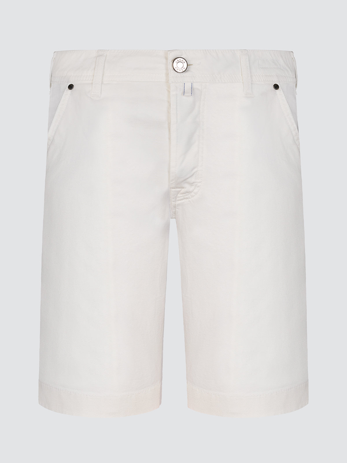 Lou Bermuda Stretch Baumwolle Leinen weiß