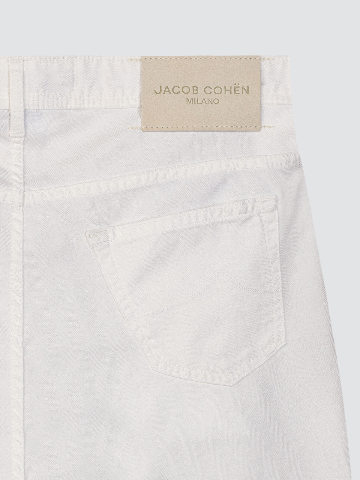 White Lou Jacob Cohen shorts linen cotton