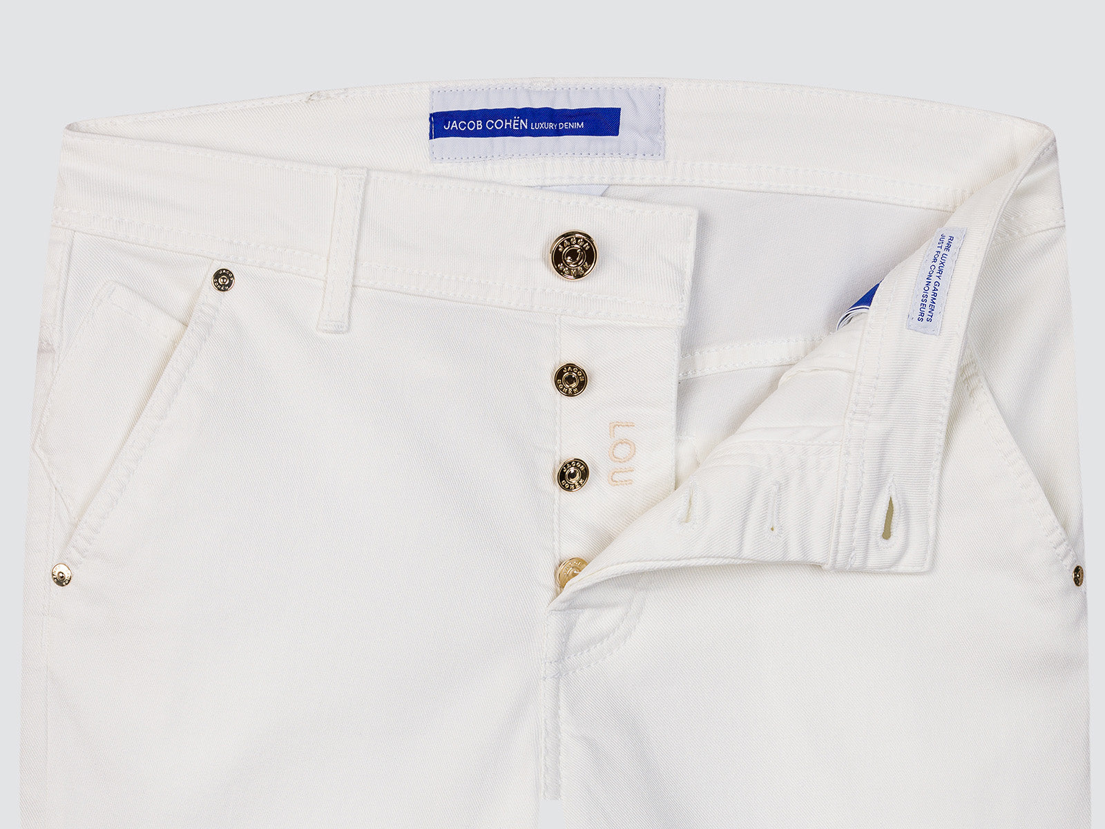 Lou bermuda in witte zachte denim