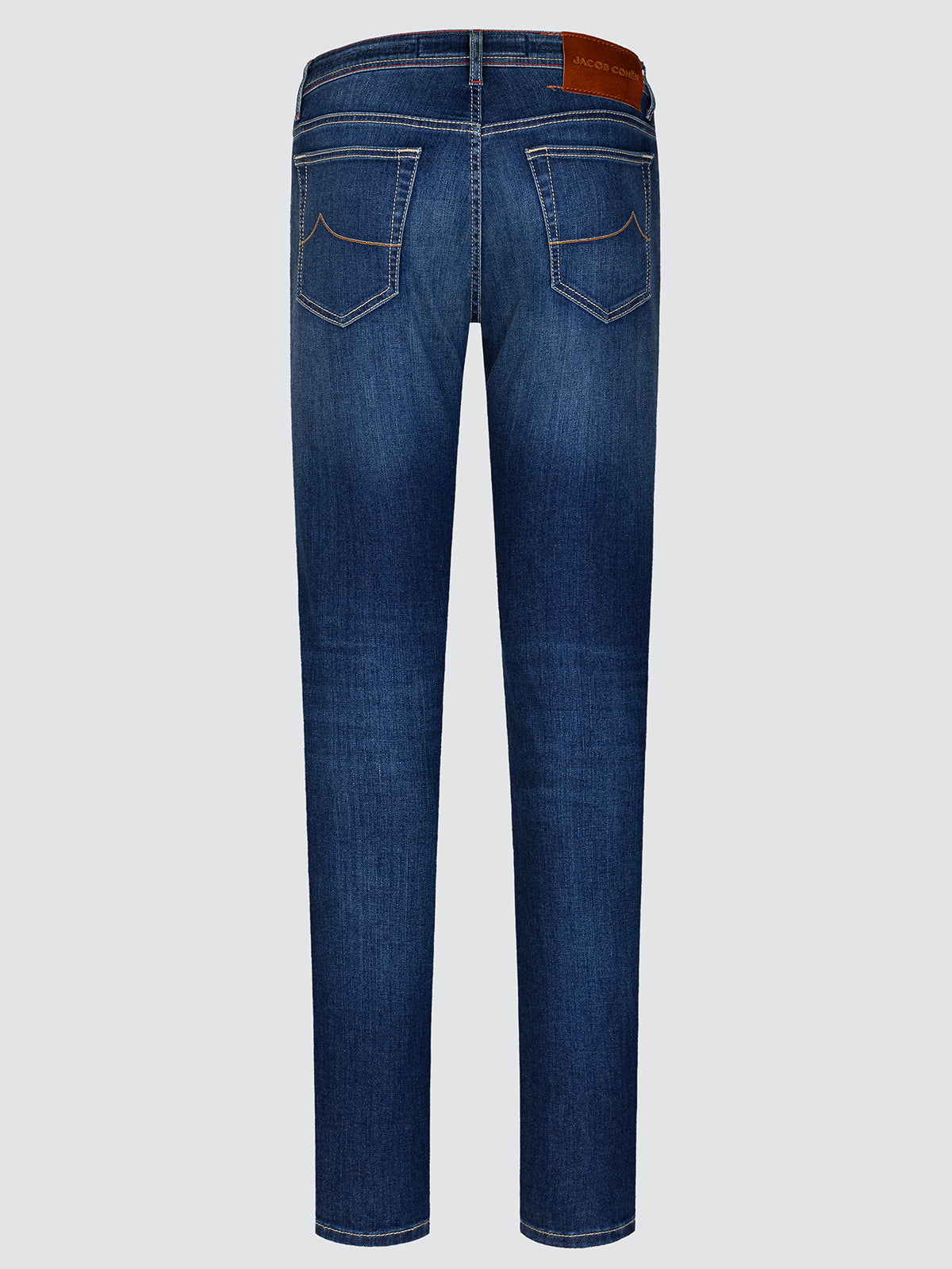 Bard Regular-Slim 5-Pocket-Jeans aus mittelblauem Super-Stretch-Denim