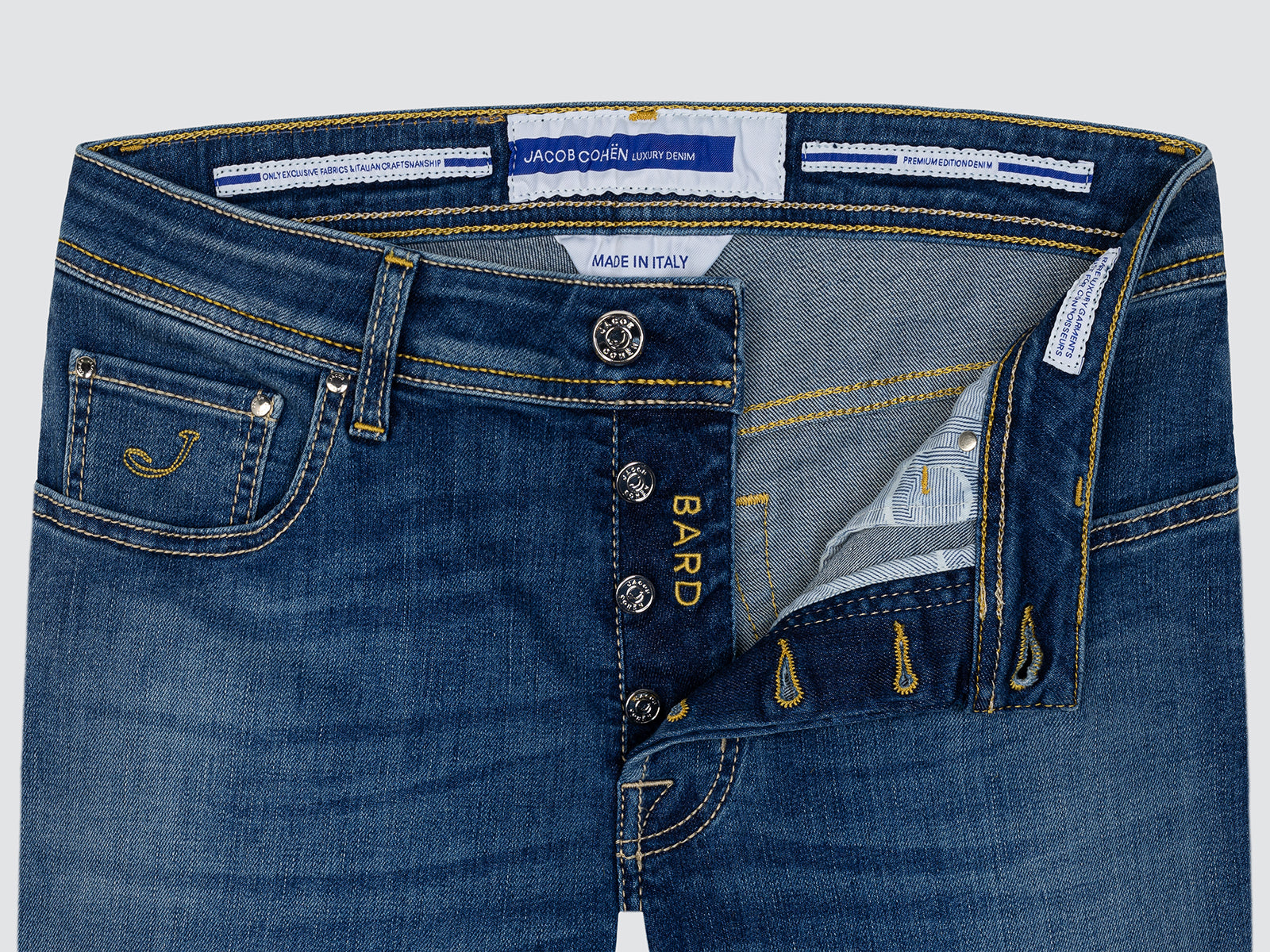 Bard middenblauwe supertstretch broek