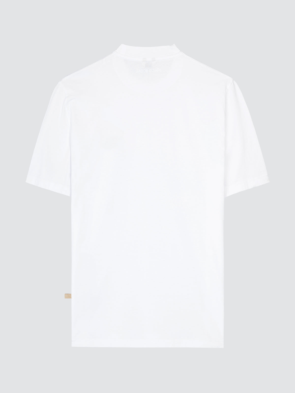 White Cotton Jersey T-shirt with Embroidery