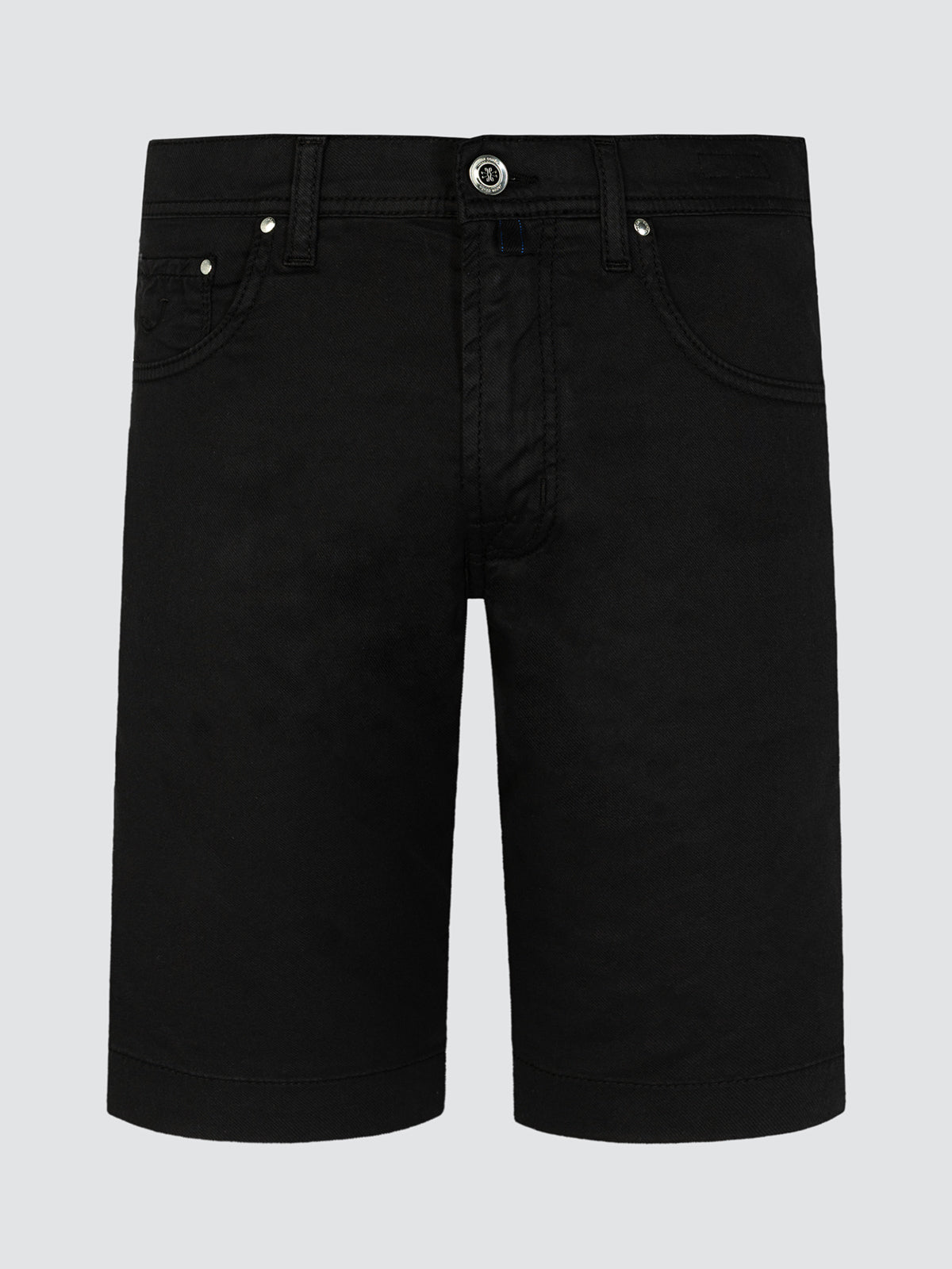 Nicolas Bermuda Shorts in zwarte katoen en lyocell twill Jacob Cohen