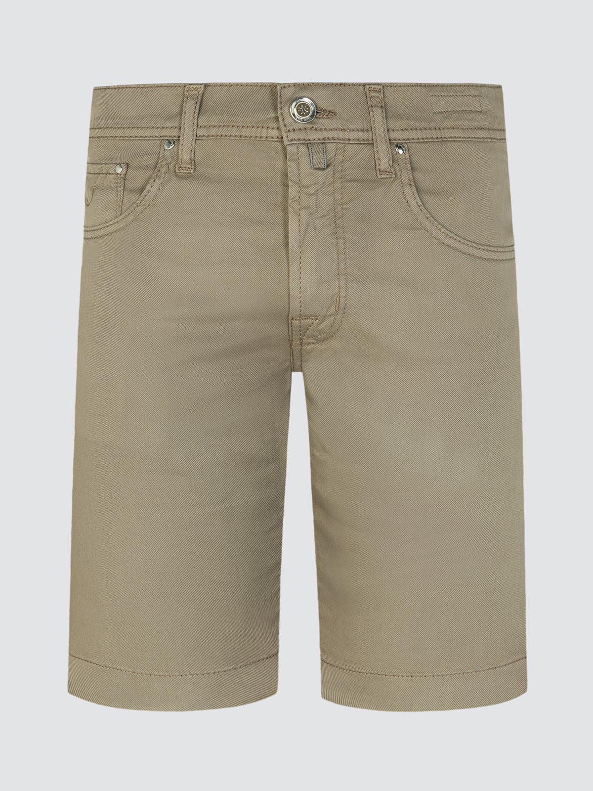 Bermuda Jacob Cohën mastic cotton stretch marron