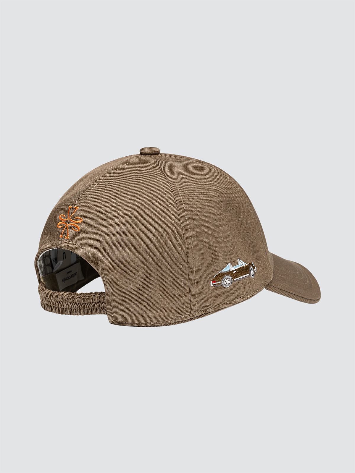 Brown Peaked Baseball Cap