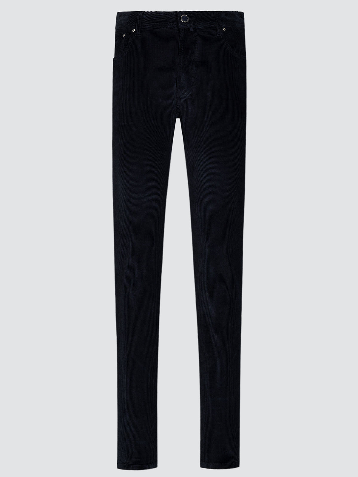 pants 5 pockets corduroy navy blue from Jacob Cohen front view