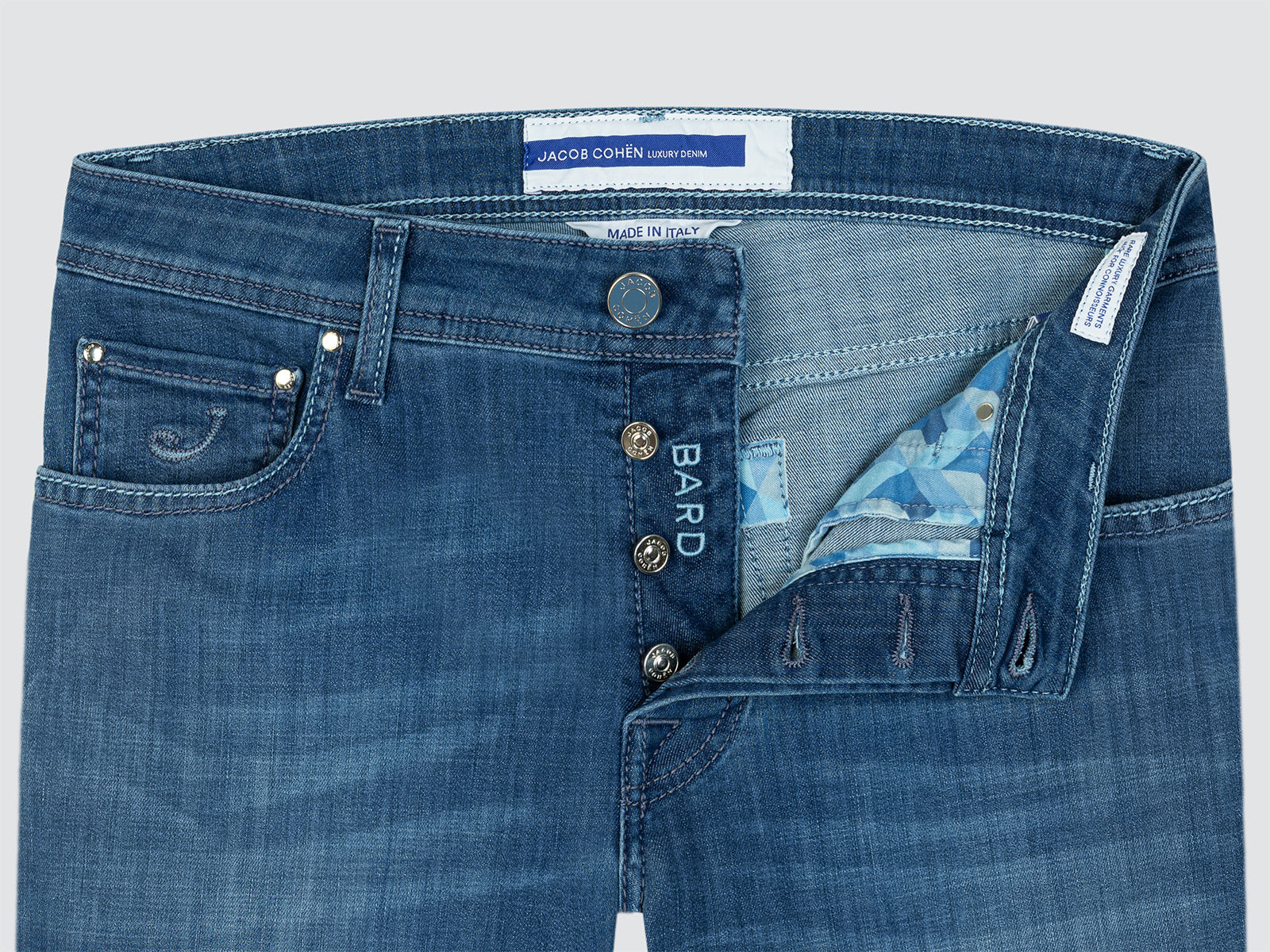 Bard Regular-Slim Jeans aus mittelblauem Super Stretch Soft Denim Jacob Cohën