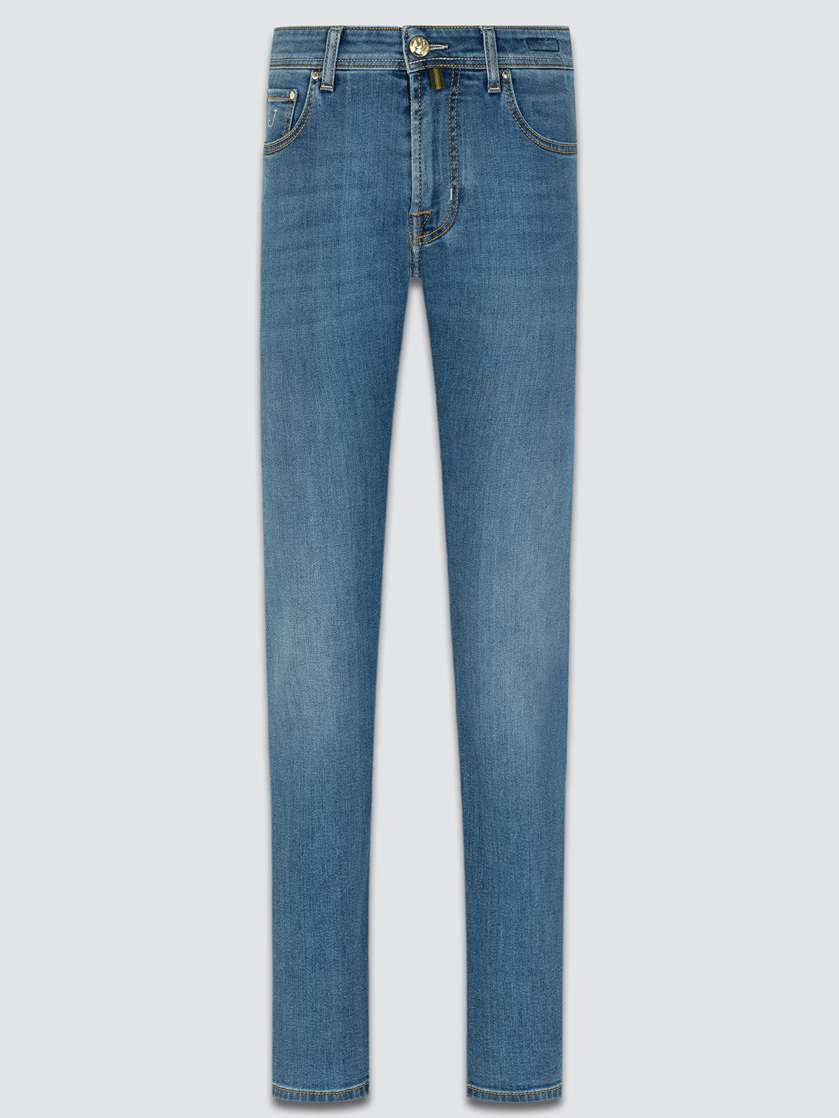 Eduard straight leg super stretch mid blue jeans Jacob Cohen