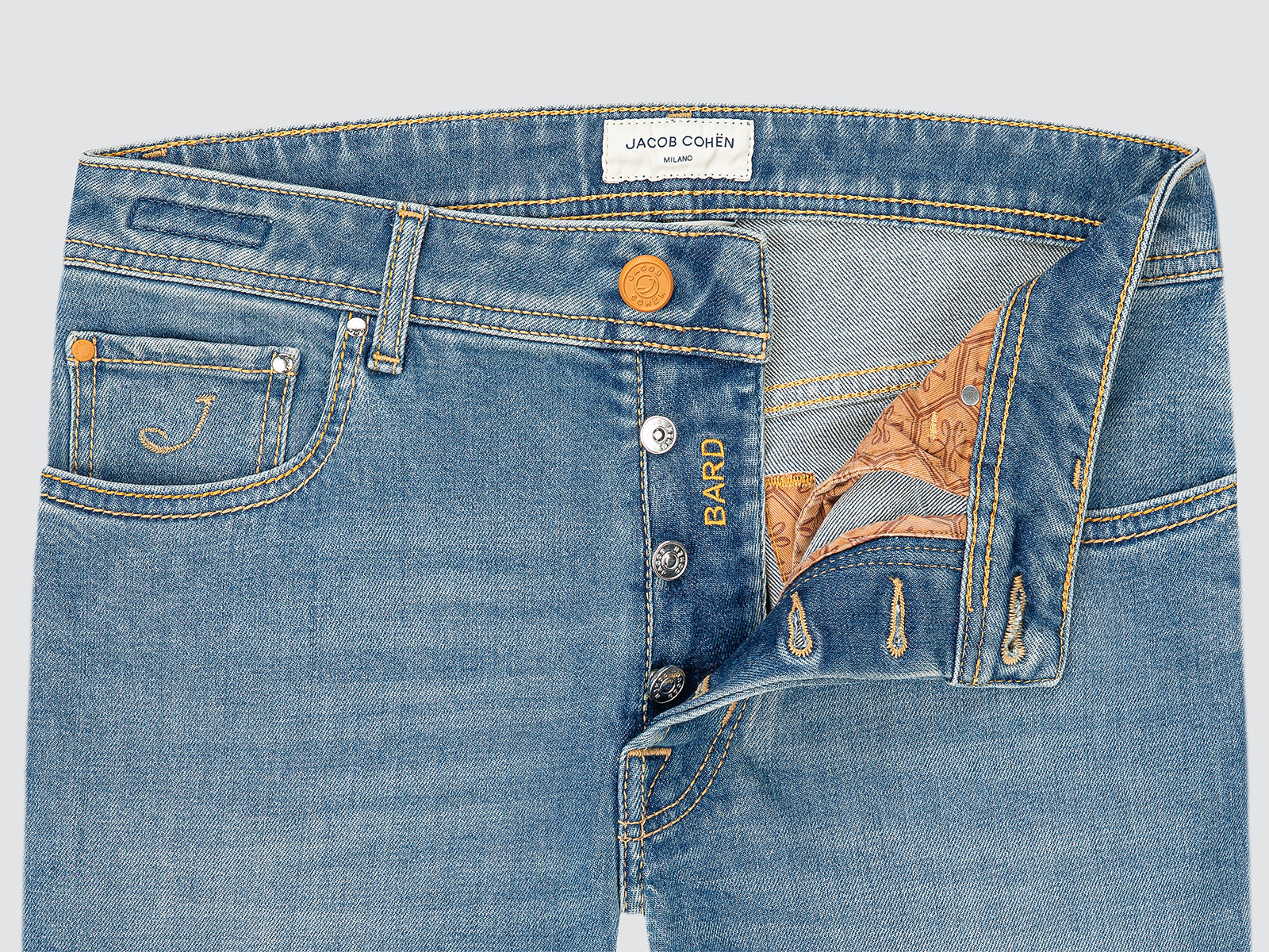 Bard Regular-Slim Jeans hellblau Comfort Denim