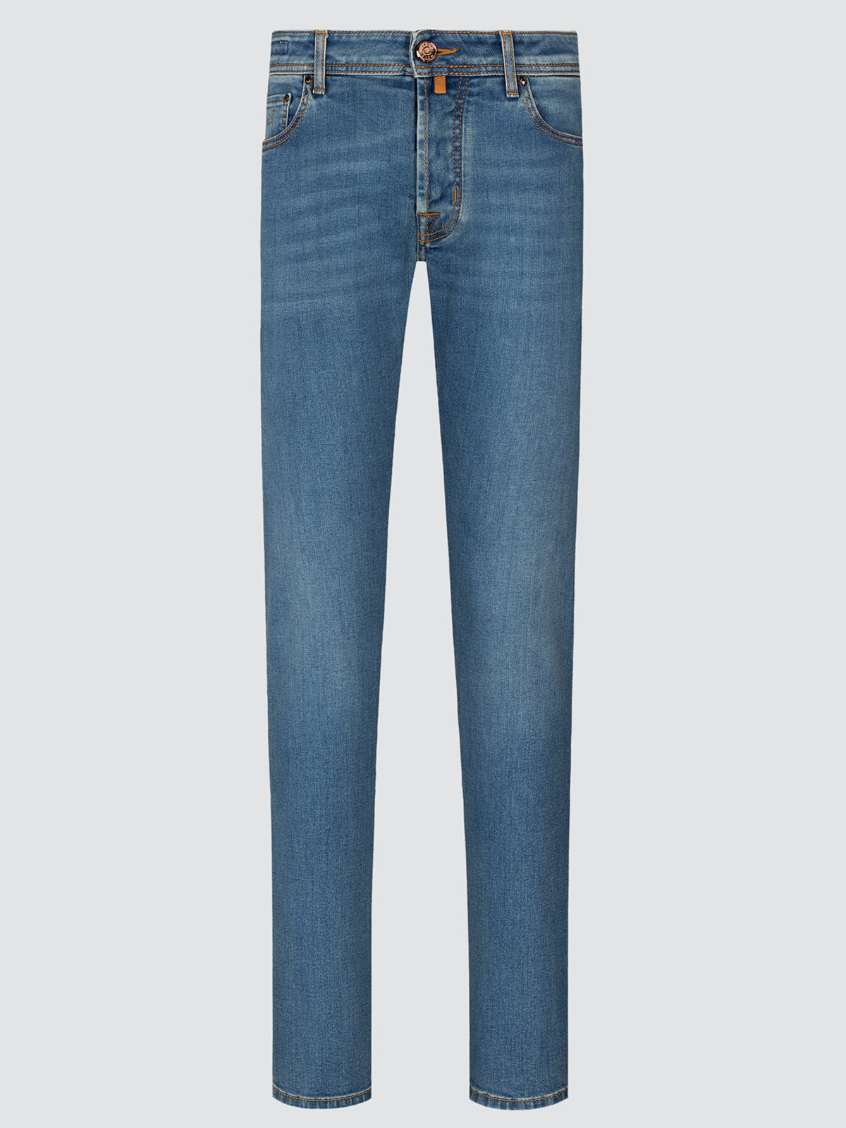 Nick Slim Super-Slim Jeans Mittelblauer Stretch-Denim