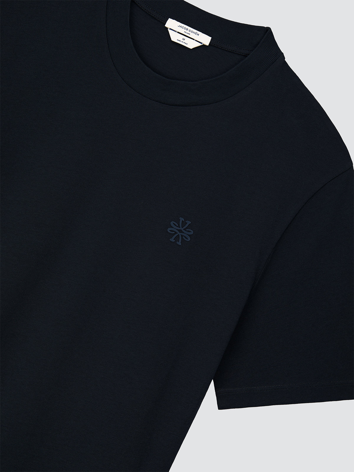 T-Shirt Navy blue Coton jersey crew neck