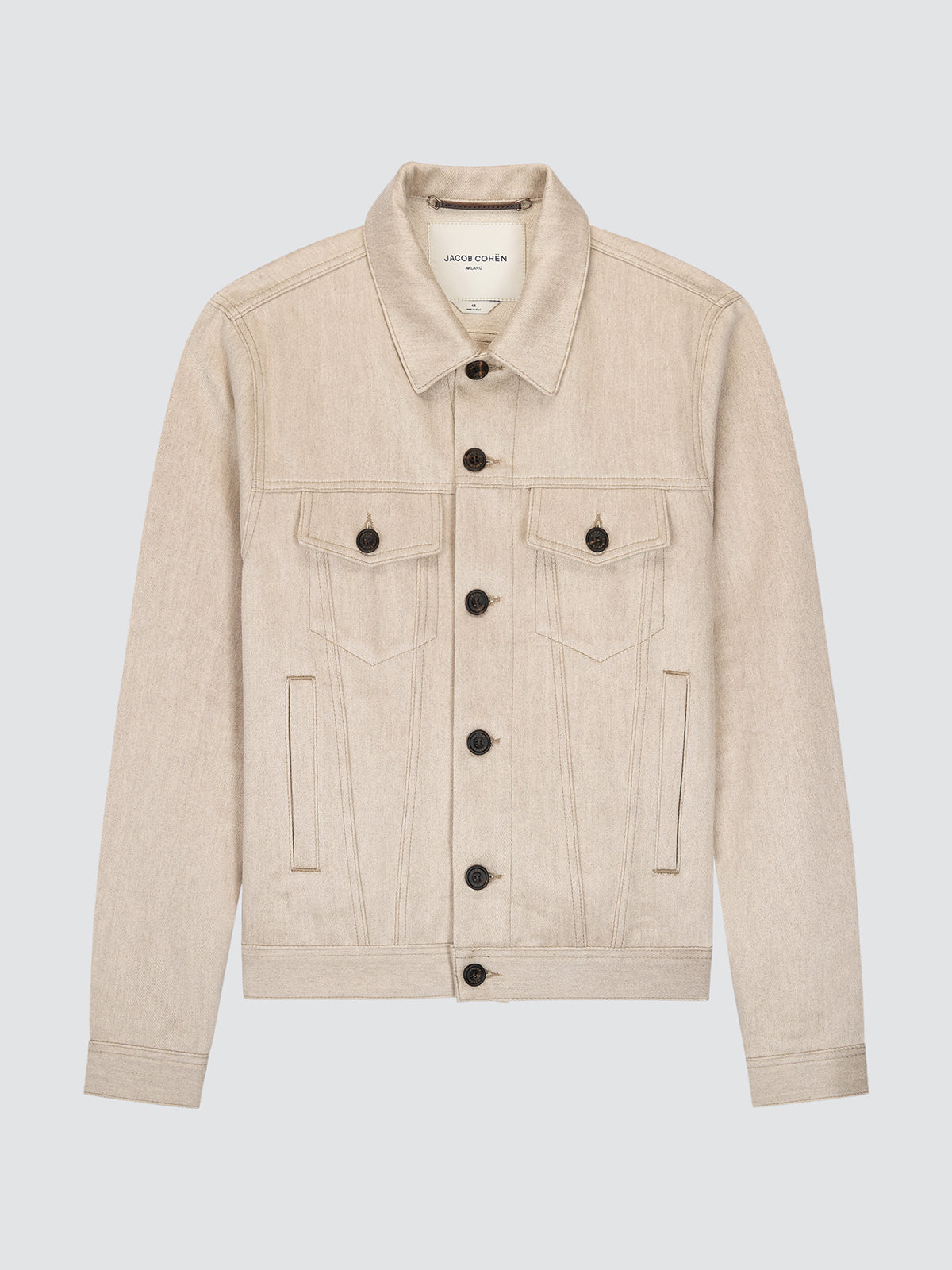 Beige Trucker jacket Jacob Cohen on a light gray background