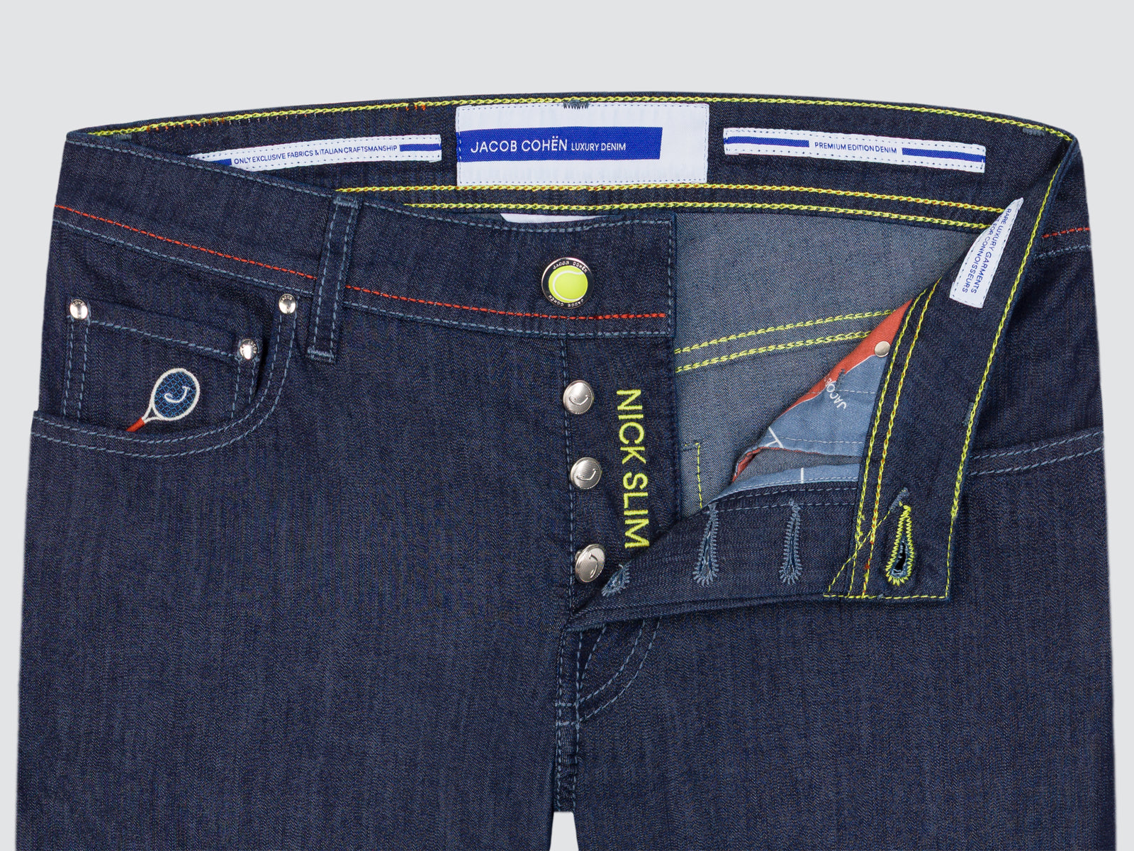 Nick Slim jeans in donkerblauwe Power Stretch denim Jacob Cohën