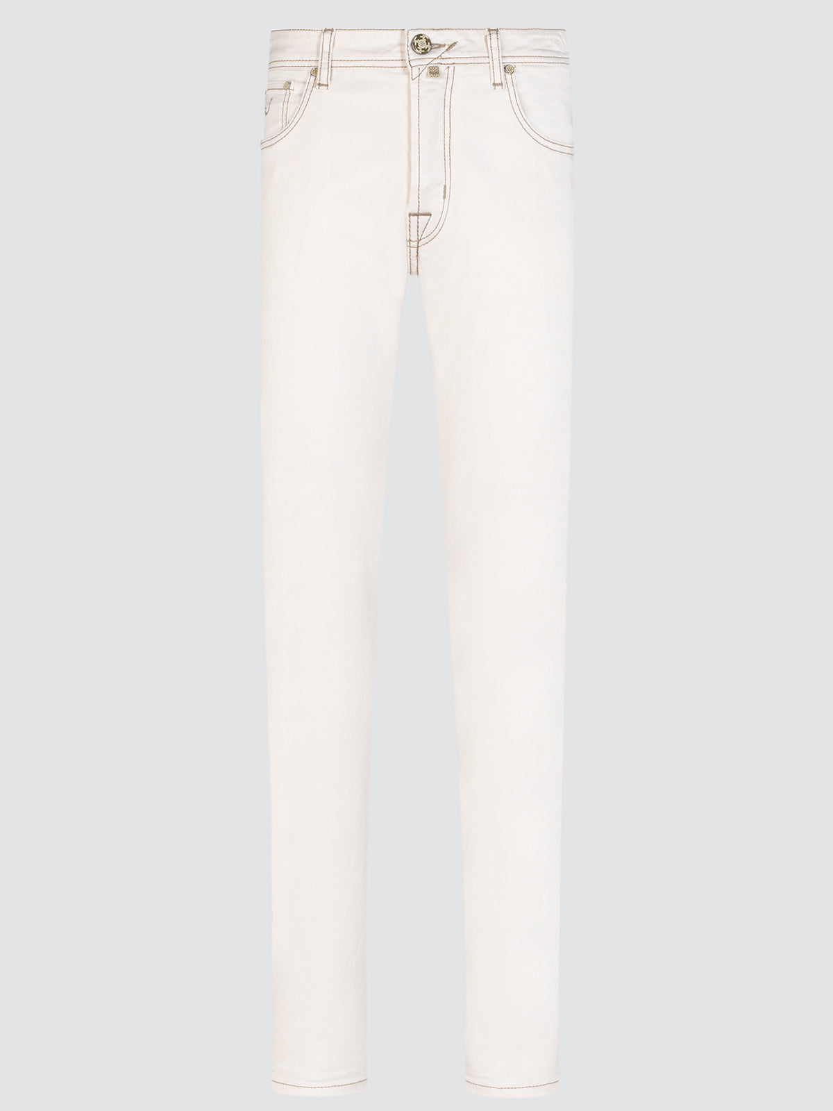 Bard Regular-Slim Jeans aus weißer Stretch-Baumwolle - Casino