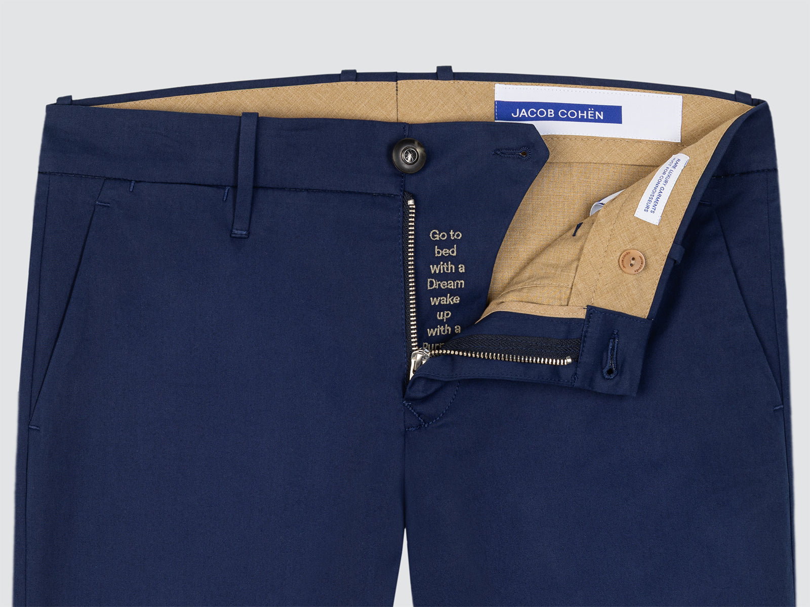Blue chino gabardine Jacob Cohën Ben pantalon