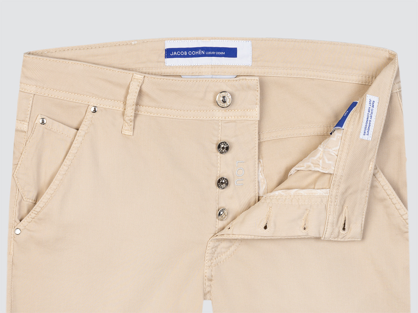 Lou Bermuda beige Baumwolle Lyocell Stretch