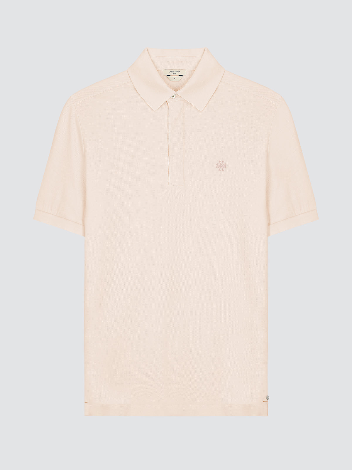 light pink polo Jacob Cohen
shirt on a light gray background