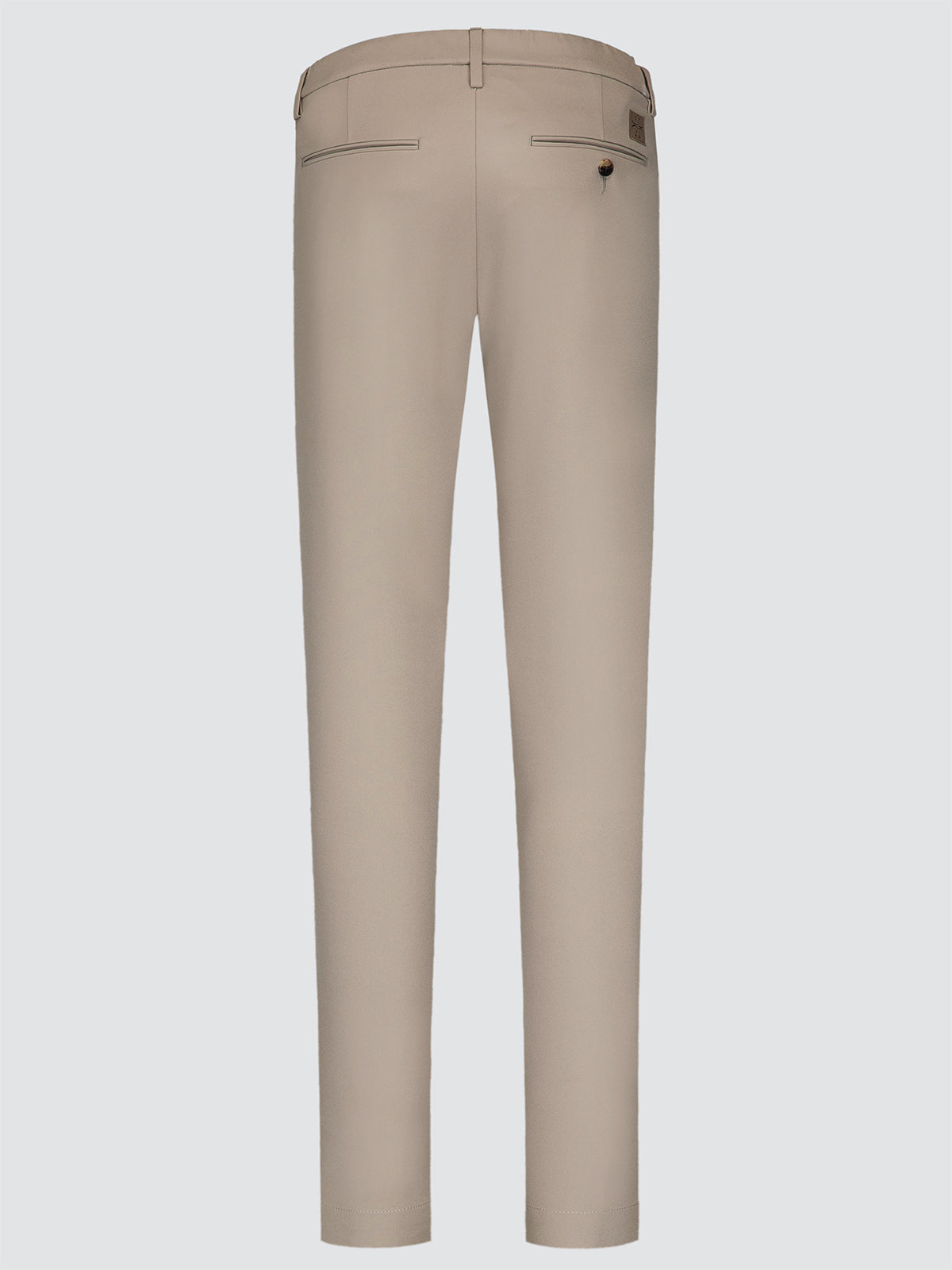 Gray - Pantalones chinos regulares en tejido técnico elástico beige