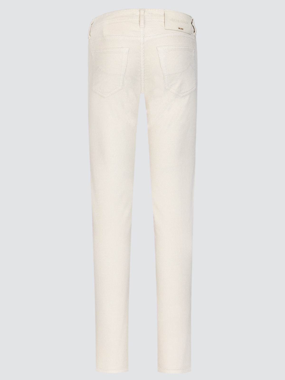 Pantalones Bard 5 bolsillos pana elástica off-white algodón modal