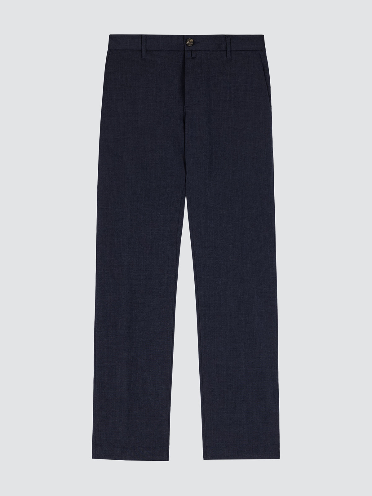 Navy blue wool pants on a light gray background Jacob Cohën 