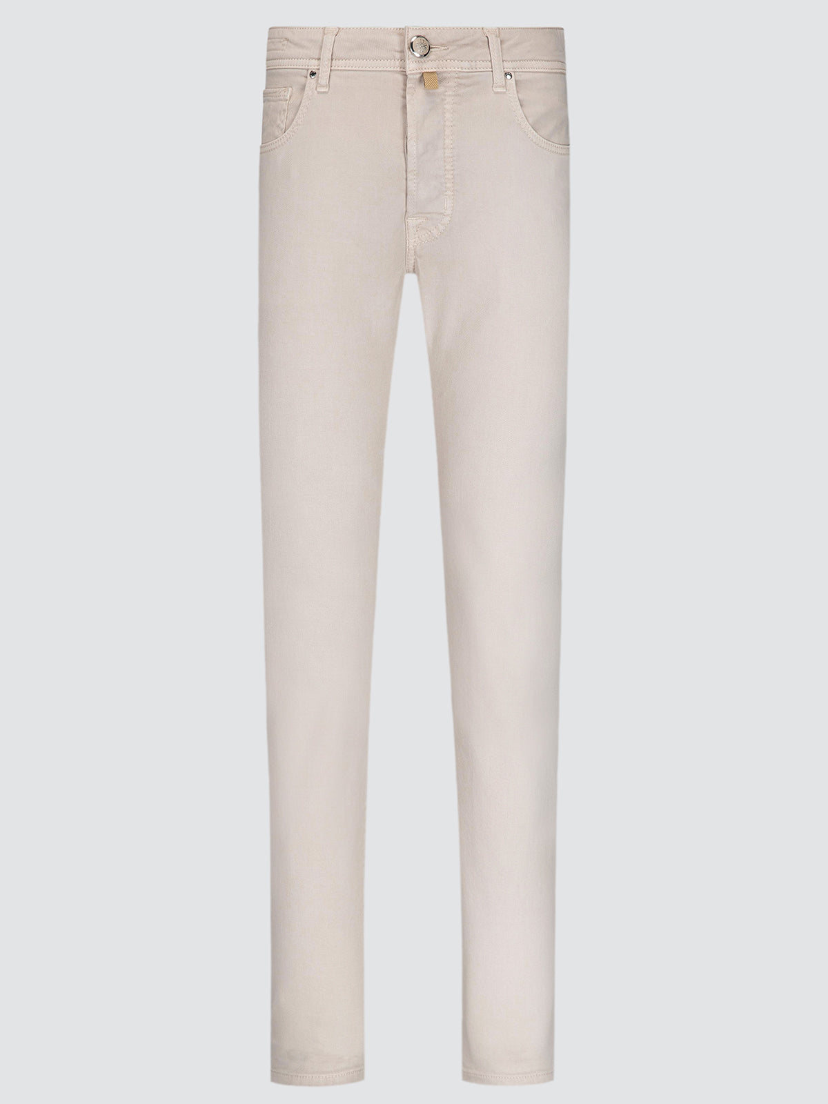 Bard 5-Pocket-Hose Off-White Baumwolle Lyocell Stretch-Twill