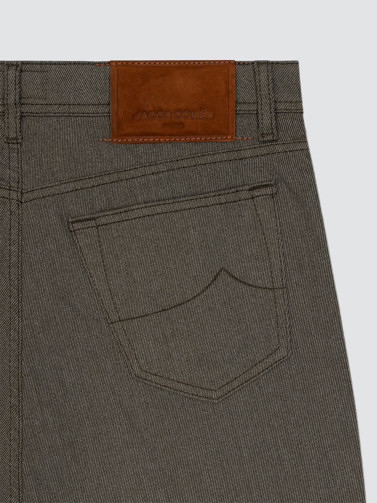 Pantalón Bard de 5 bolsillos verde oliva algodón elástico