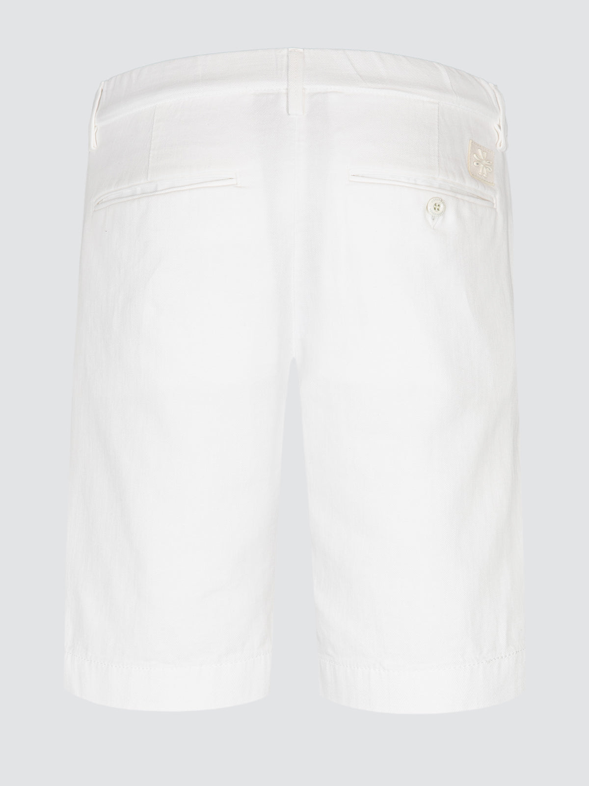 George Bermuda Shorts in white Cotton stretch Twill
