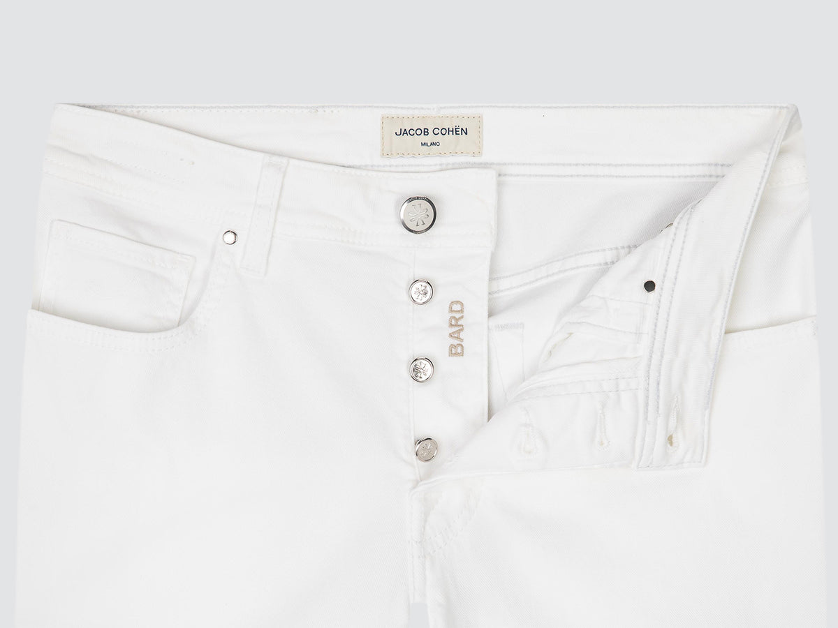 Bard - White Stretch Bull Jeans