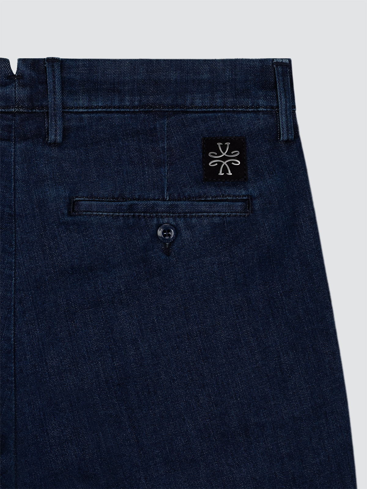Jacob Cohen bobby pants chini in denim dark blue back view