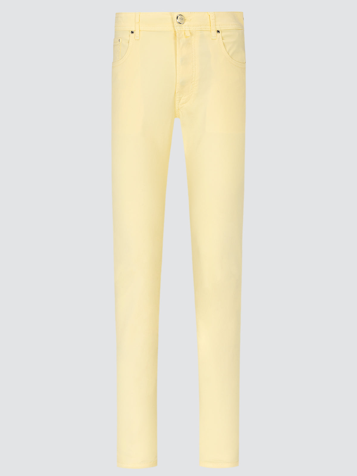 Light yellow pants on a light gray background
