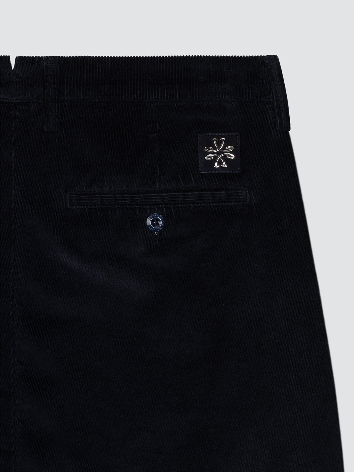 Jacob Cohen troussers bobby corduroy navy blue back view