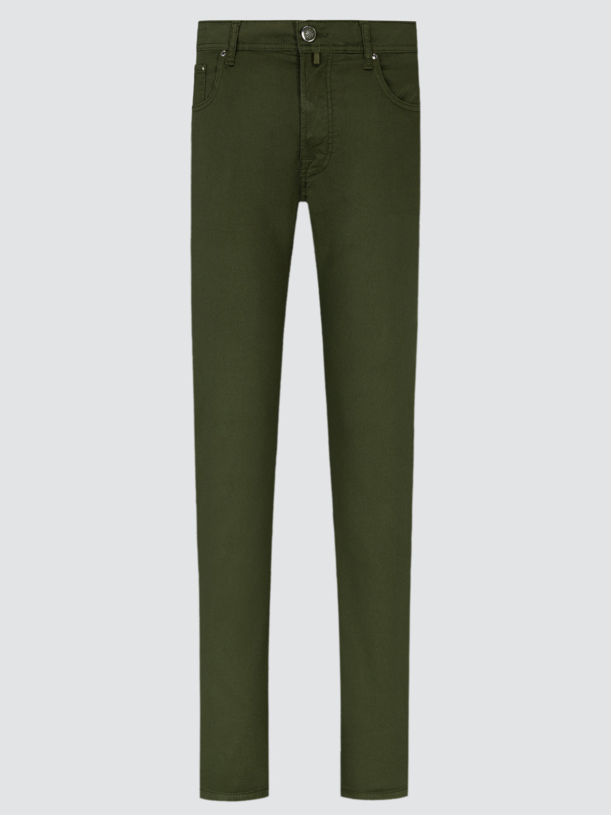 Green pants on a light gray background