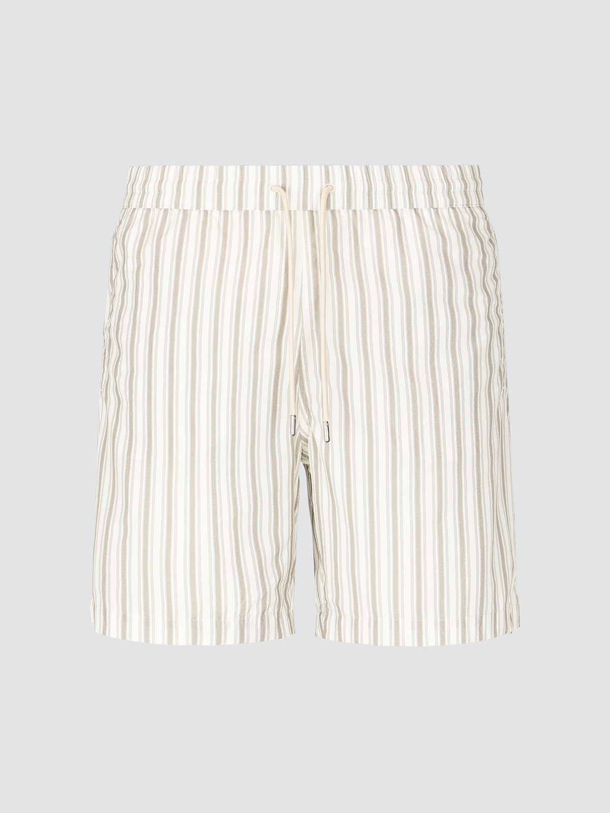 Maillot de bain Jacob Cohën beige a rayures blanches