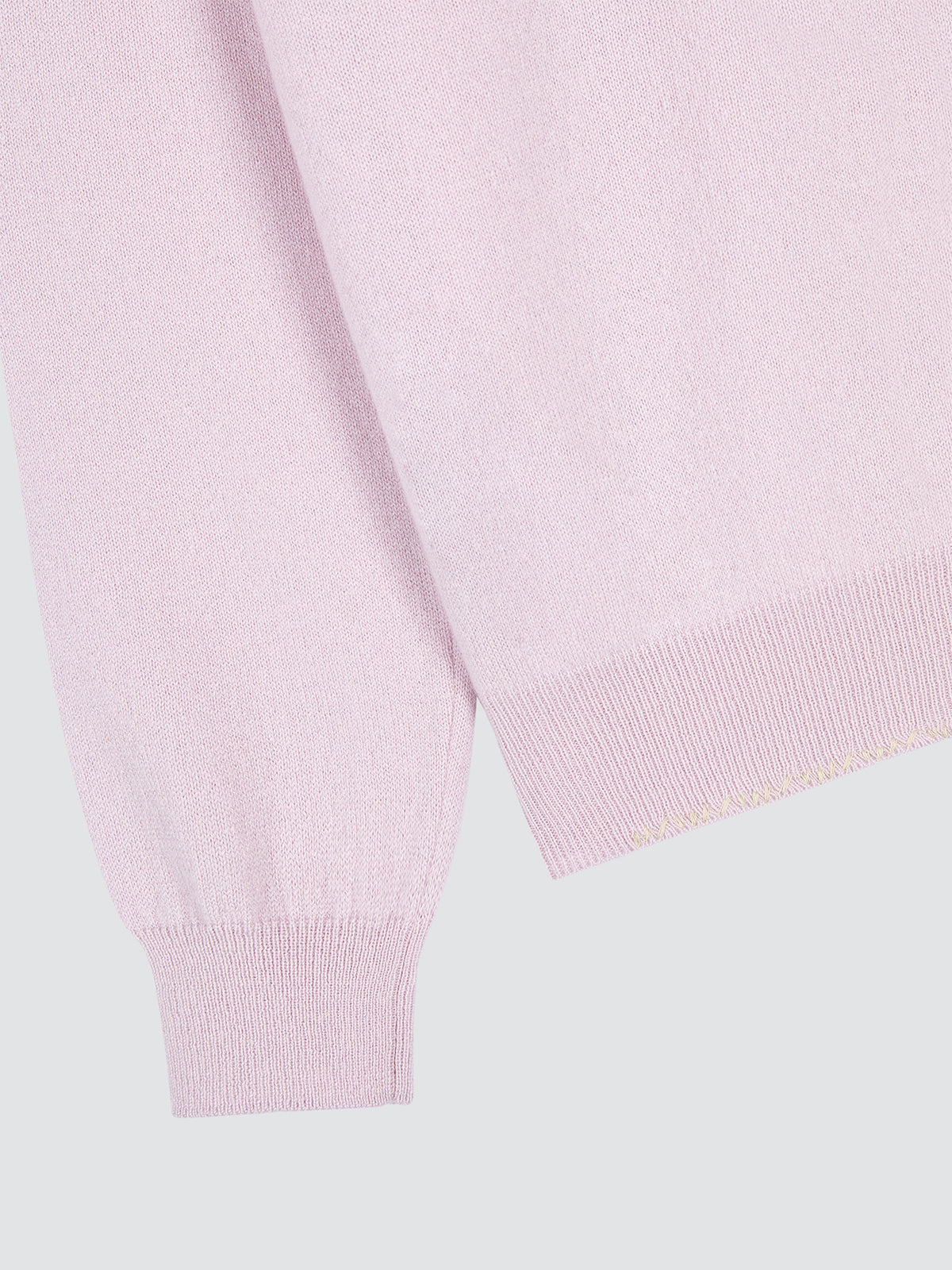 Pull en cachemire rose pastel