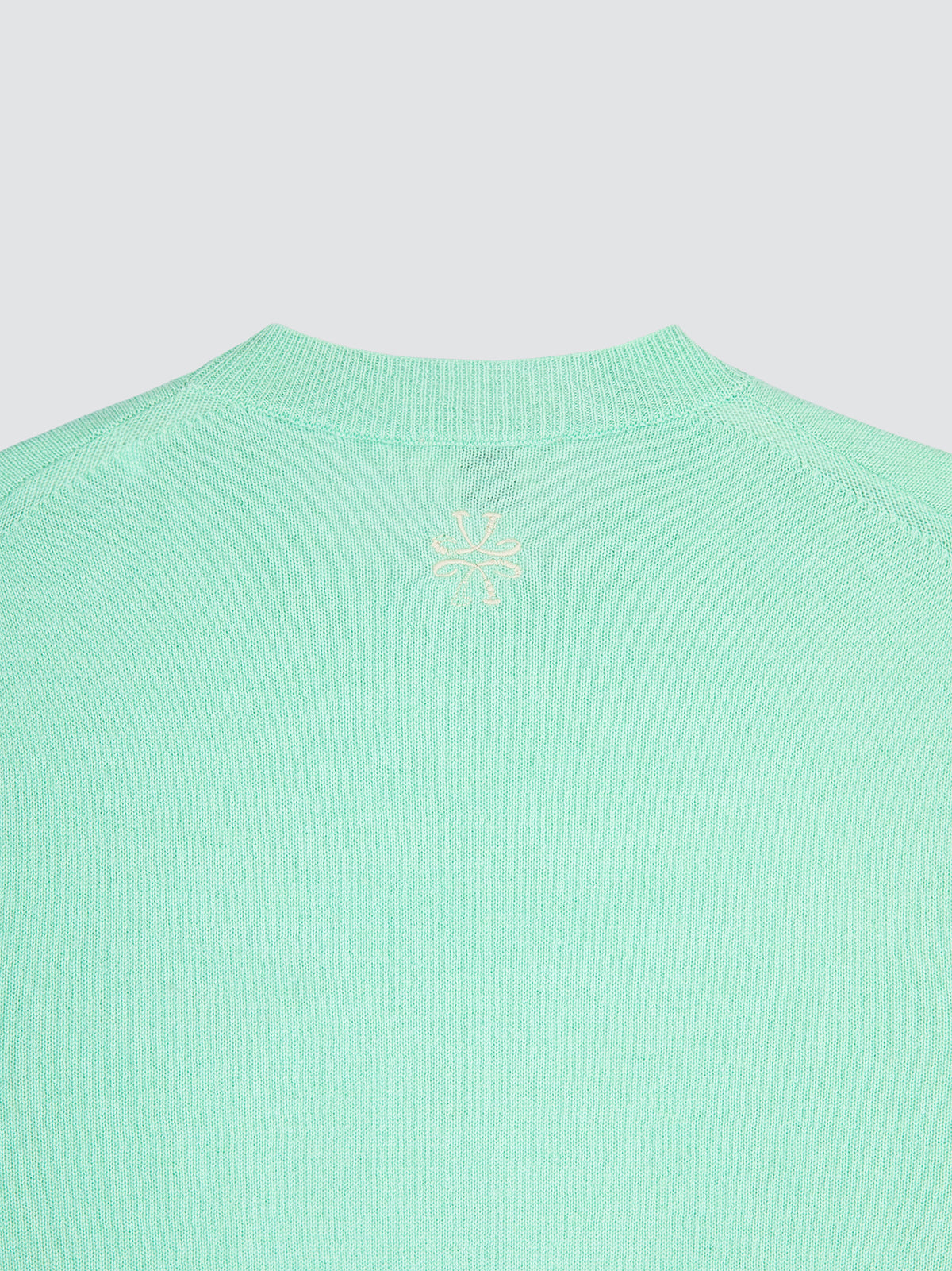 Pull en cachemire vert menthe