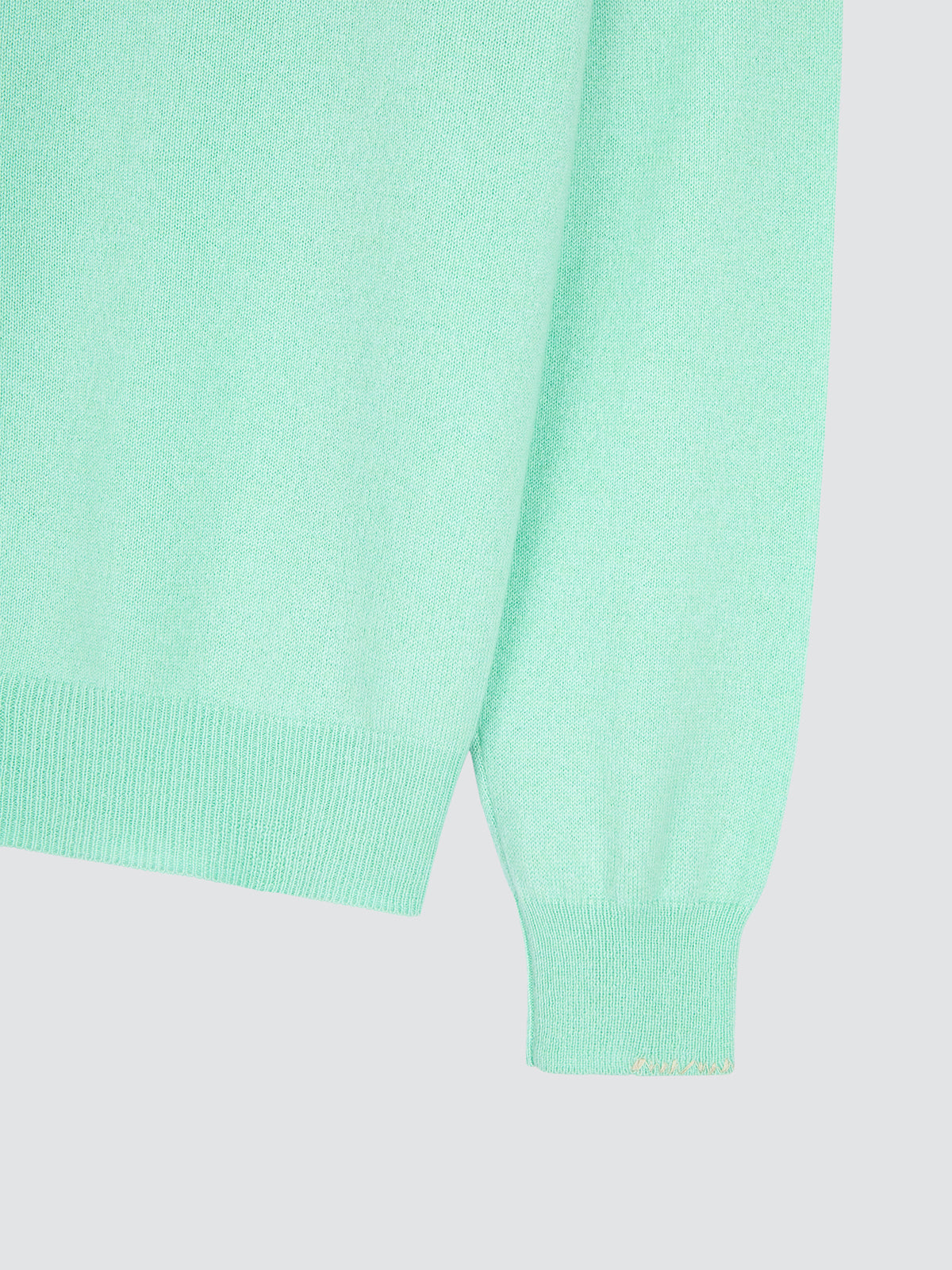 Pull en cachemire vert menthe