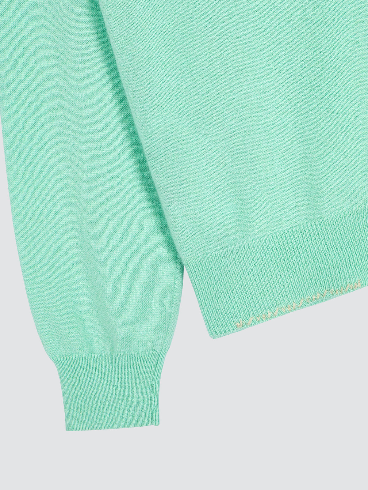 Pull en cachemire vert menthe