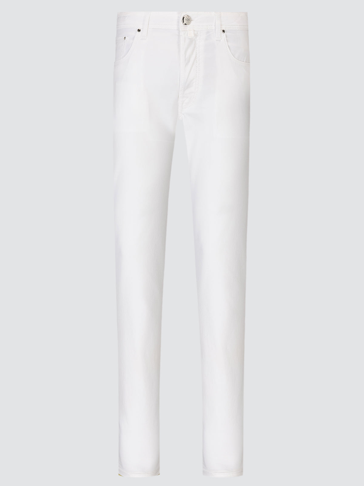 White pants on a light gray background