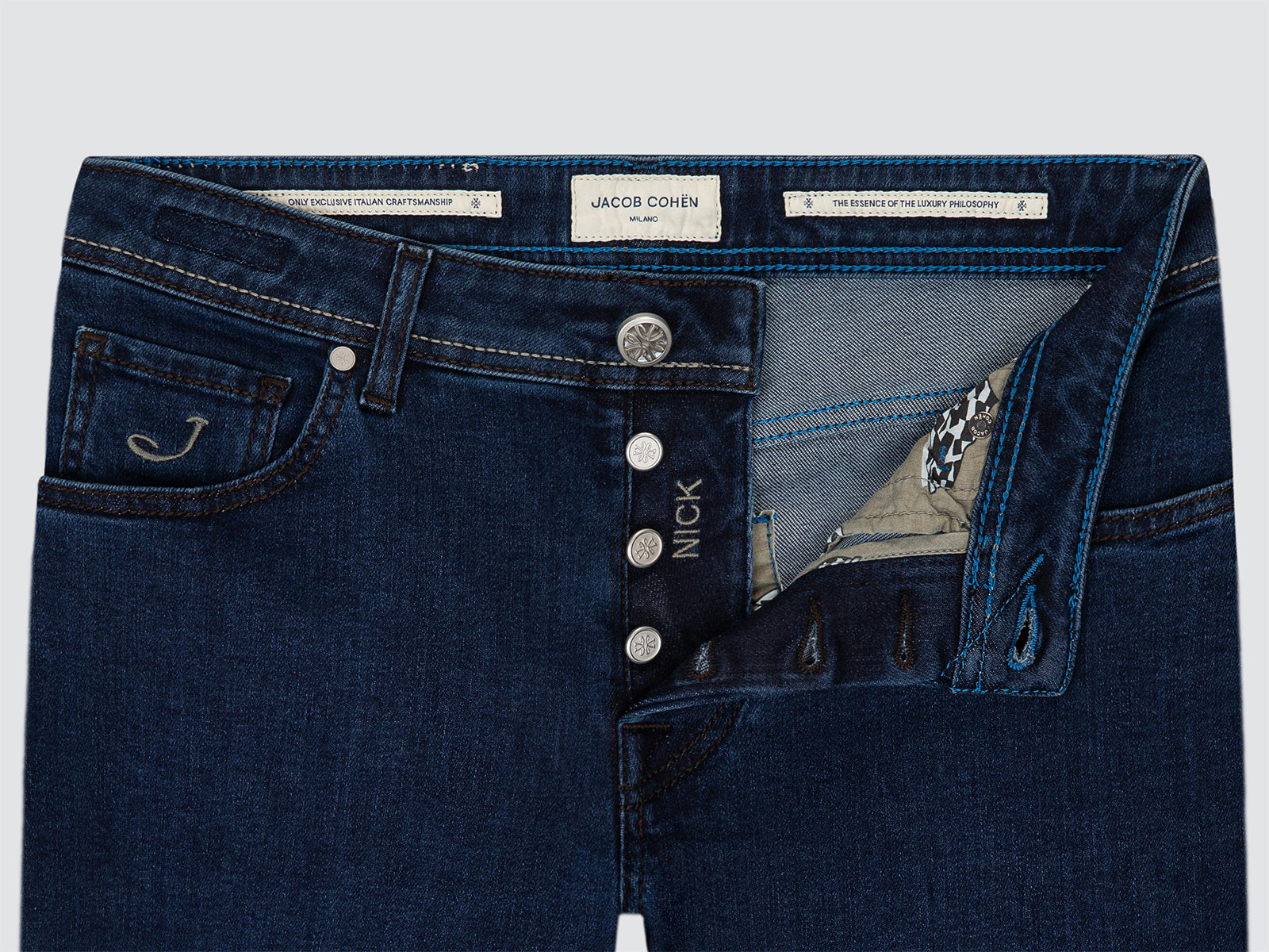 Nick jeans denim bleu foncé ultra-stretch doux