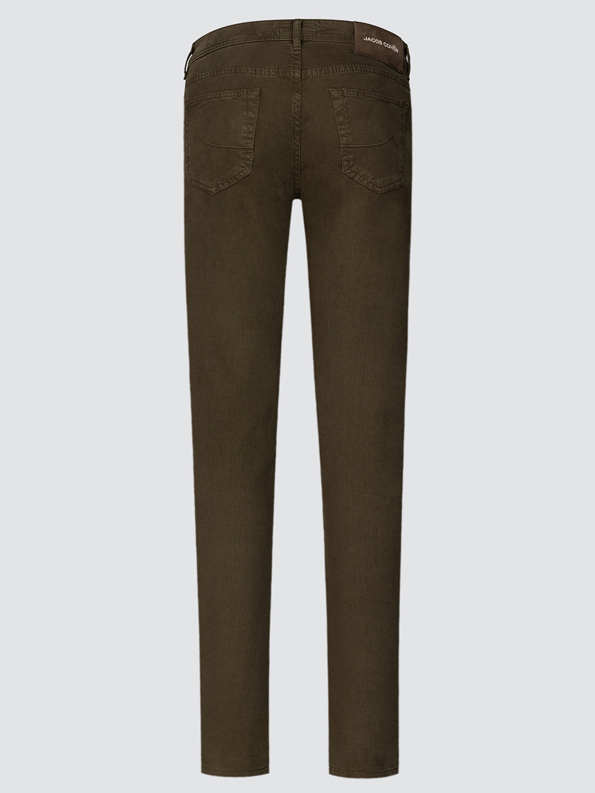Bard 5-pocket trousers Olive green stretch cotton lyocell twill