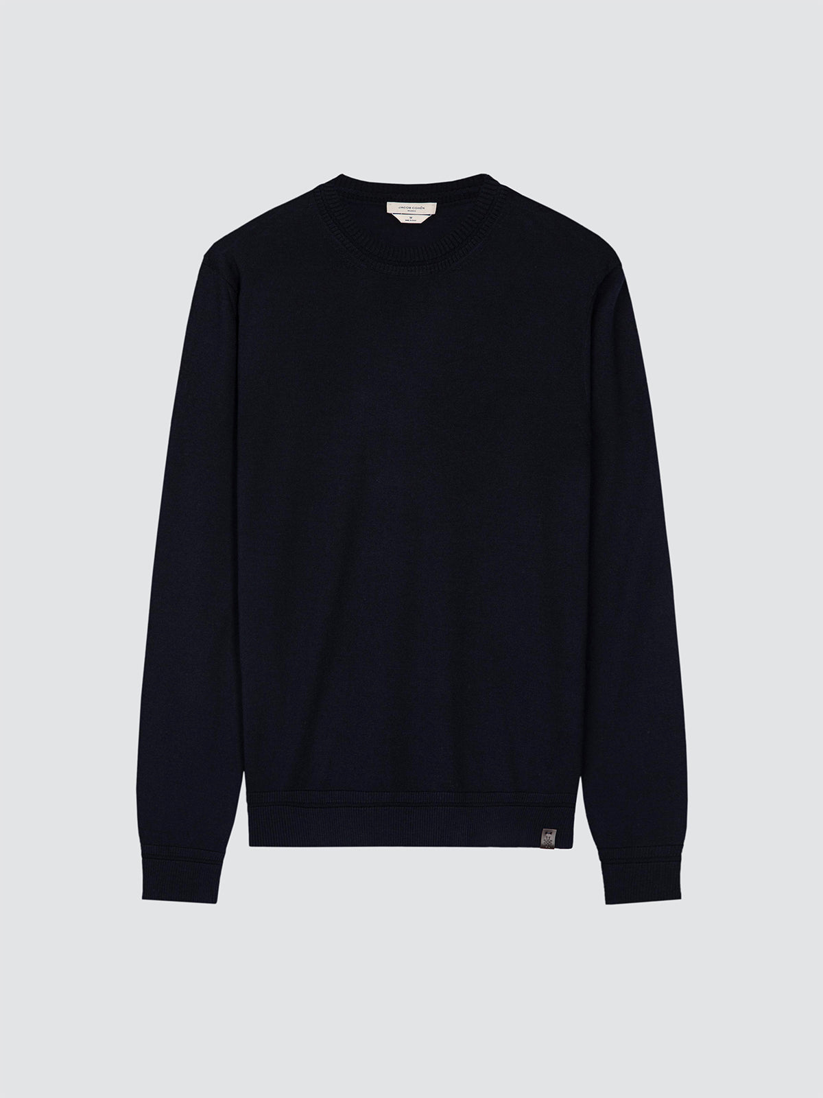 wool and silk navy blue sweater Rond neck Jacob Cohën 