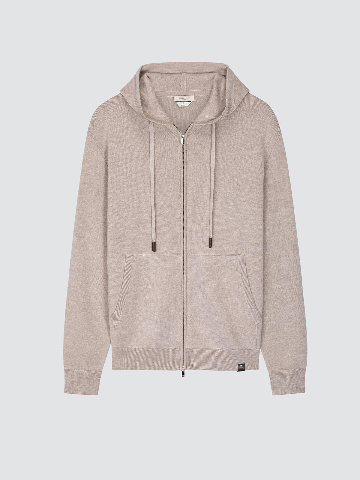 Wool and silk jumper hoodie