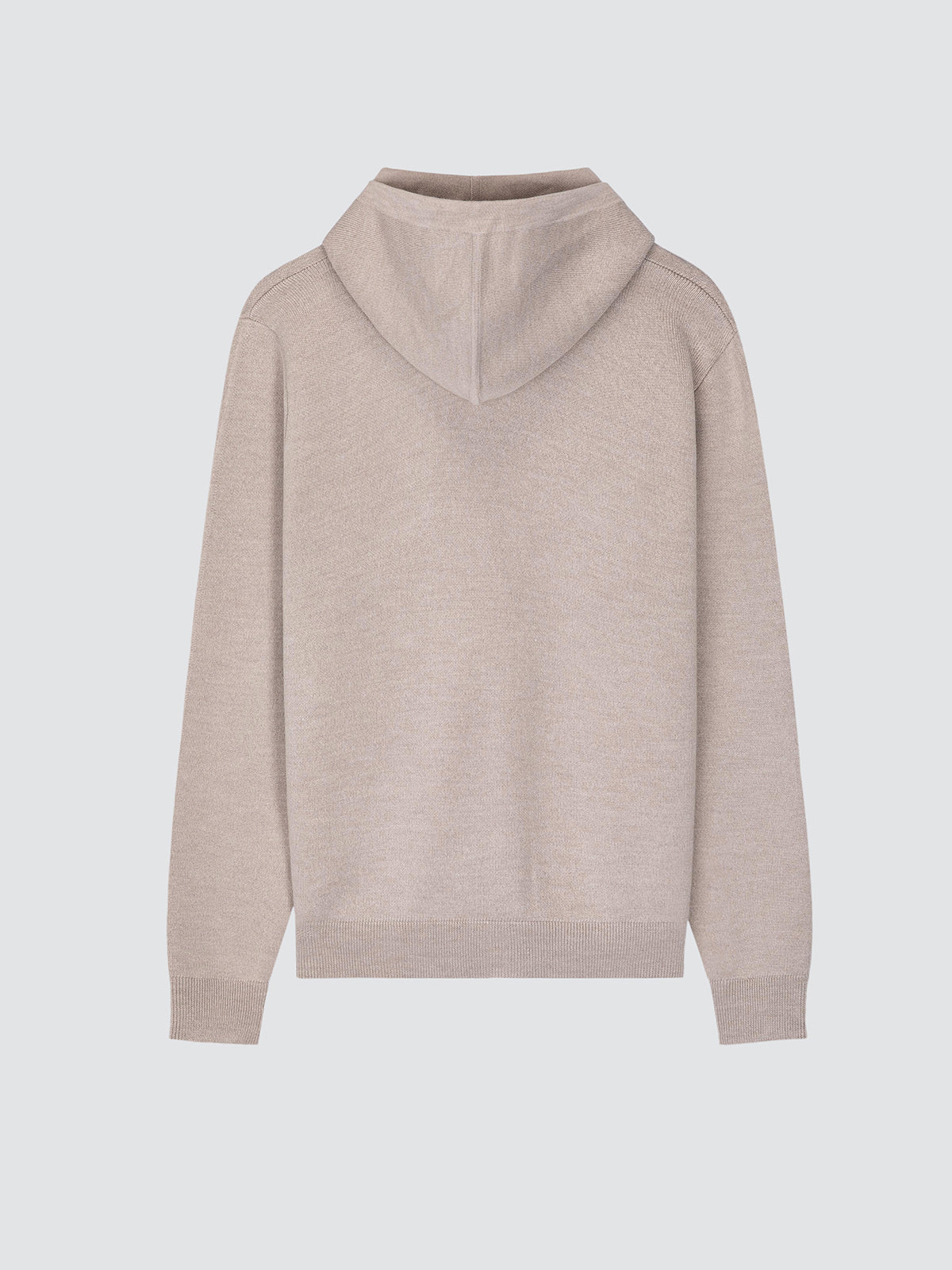 Wool and silk jumper hoodie