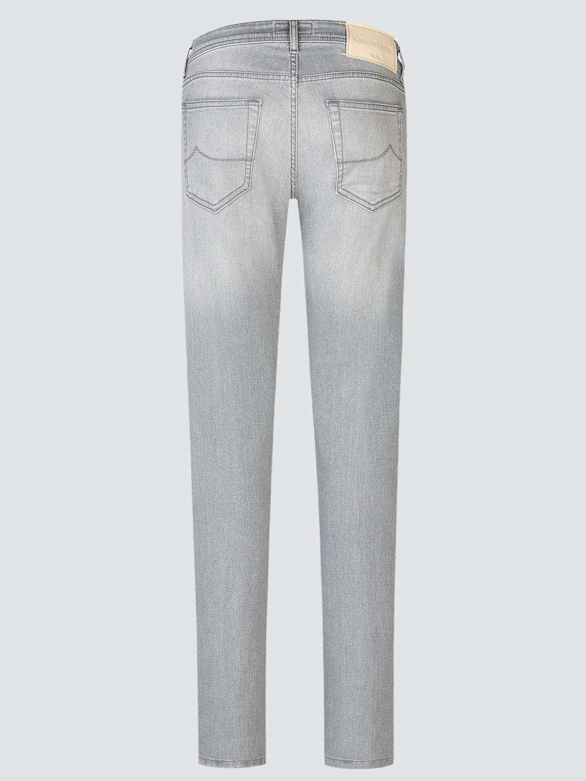 Gray jeans on a white background