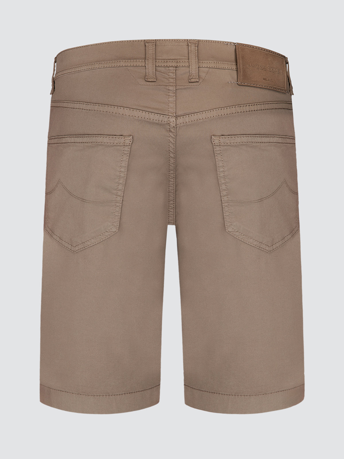 Nicolas Éléphant marron coton lyocell stretch