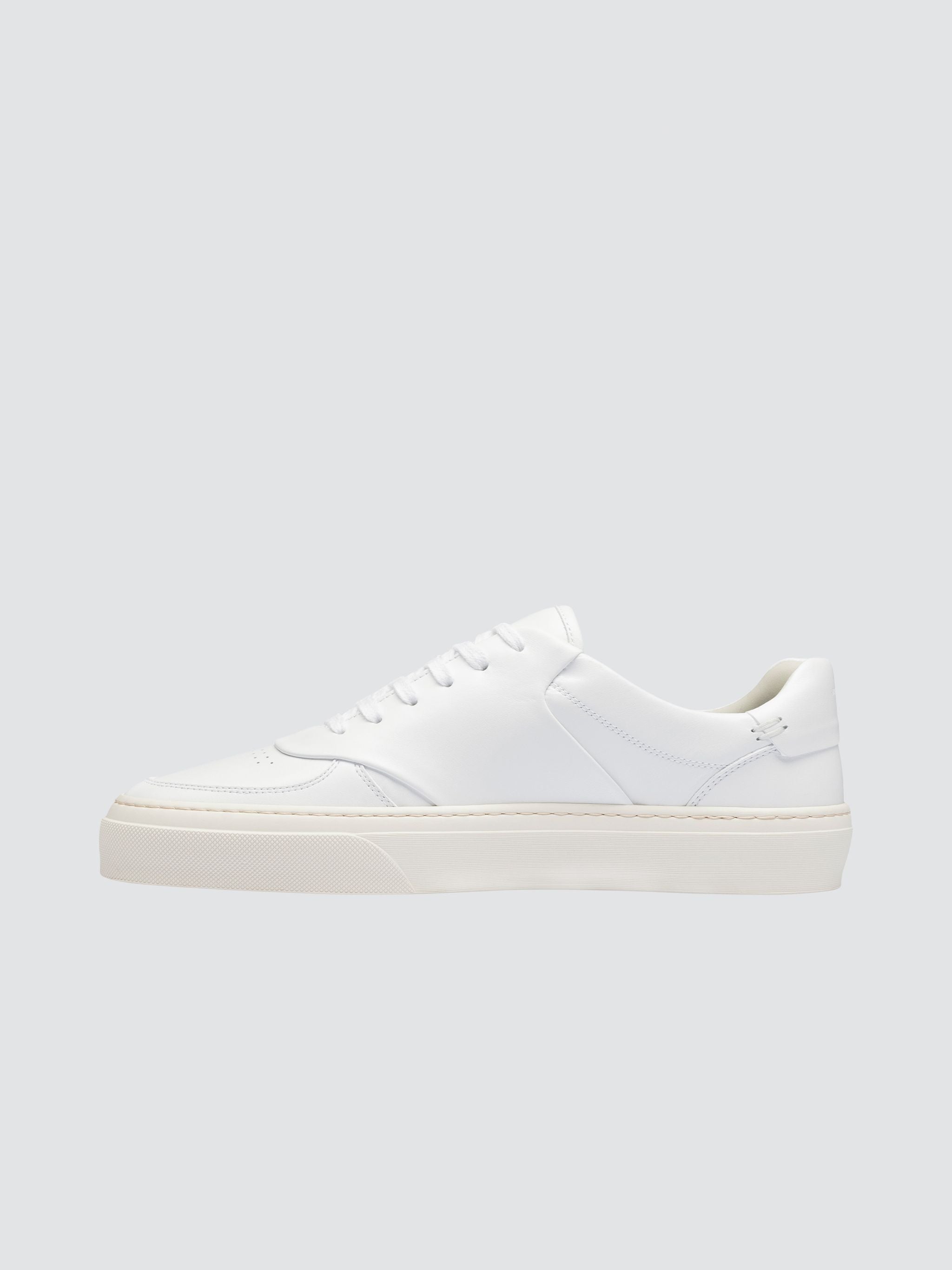 DREAMER WHITE LEATHER SNEAKERS