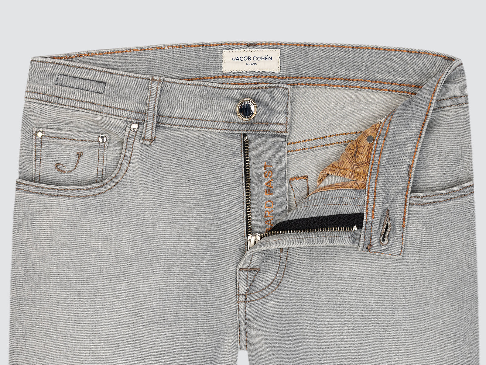 Bard Fast Jeans lichtgrijze superstretch denim