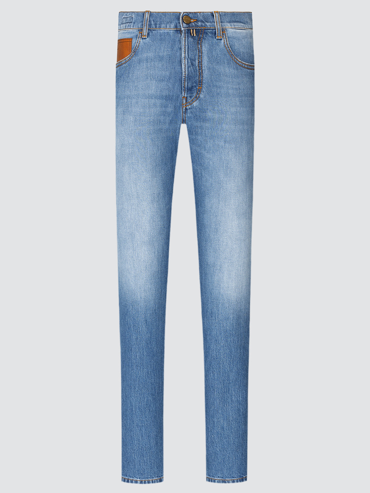 Blue jeans edo by Jacob Cohen  on a light gray background